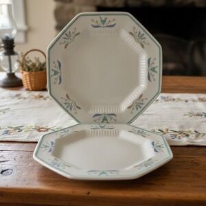 Independence Ironstone Shenandoah Castleton Appetizer Dessert Plates Set of 2 *